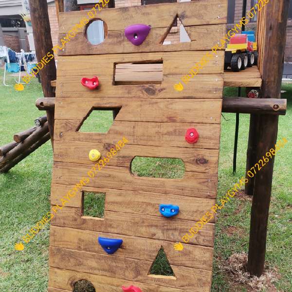 Shapes and Grips Climbing Wall